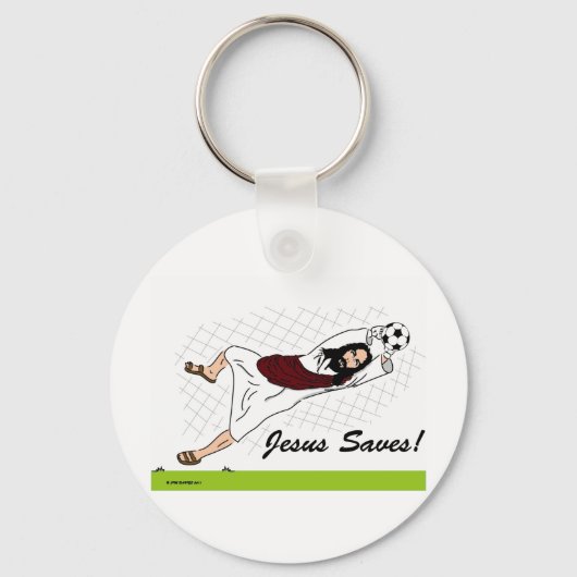 JESUS SAVES! SLEUTELHANGER (Voorkant)