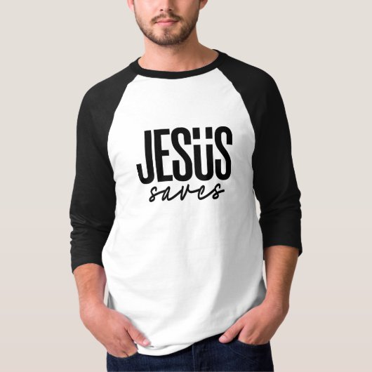 JESUS SAVES T-SHIRT (Voorkant)