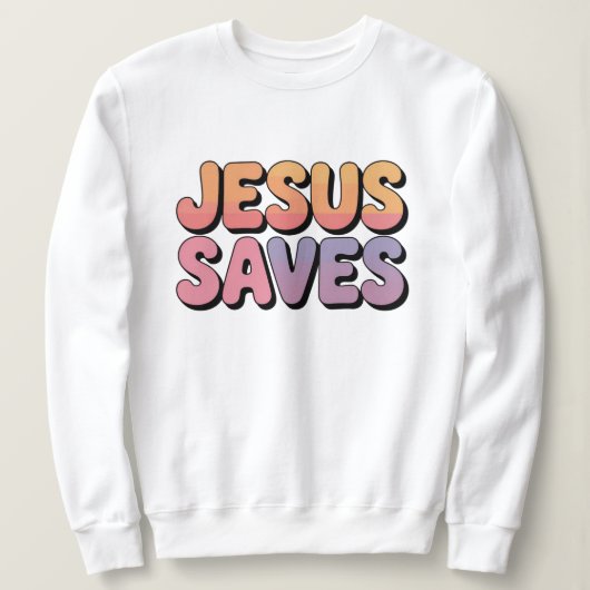Jesus saves trui (Design voorkant)