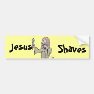 Jesus, scheert bumpersticker