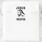 JESUS SCHEERT RONDE STICKER (Tas)