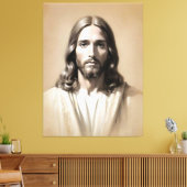 Jesus schets 6 canvas afdruk (Insitu (Woonkamer))