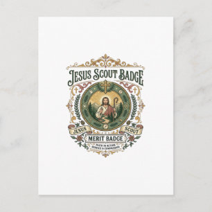 Jesus Scout Badge Verdienste Badge Jesus Scout Bad Briefkaart