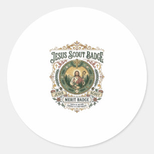 Jesus Scout Badge Verdienste Badge Jesus Scout Bad Ronde Sticker