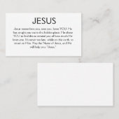 Jésus se souvient de votre carte (Devant / Derrière)