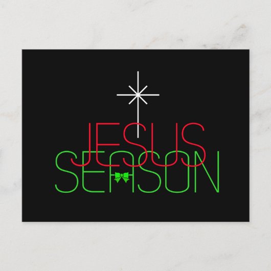 Jesus Season Briefkaart (Voorkant)