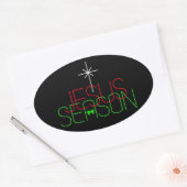Jesus Season Ovale Sticker (Envelop)