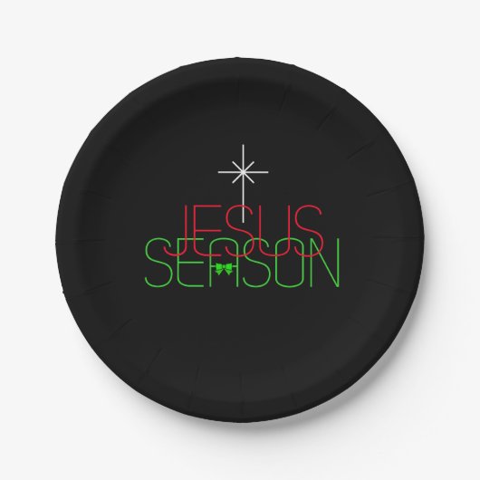 Jesus Season Papieren Bordje (Voorkant)