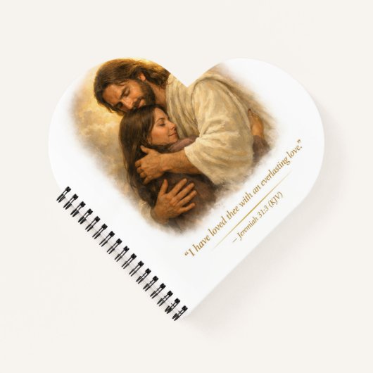 Jésus serrant sa fille dans ses bras – Cahier d'am (Devant)