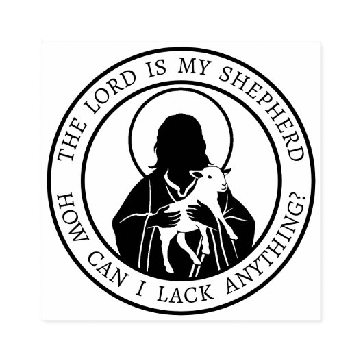 Jesus Shepherd Rubberstempel (Afrduk)