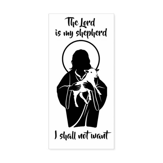 Jesus Shepherd Rubberstempel (Afrduk)