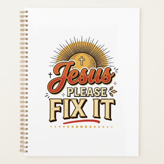 Jésus S'il Vous Plaît Réparez-Le Typographie Chrét (Devant)