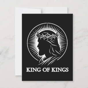 Jesus silhouet Koning der koningen Briefkaart
