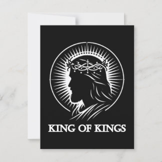 Jesus silhouet Koning der koningen Briefkaart