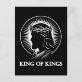 Jesus silhouette King of kings  Briefkaart (Voorkant)