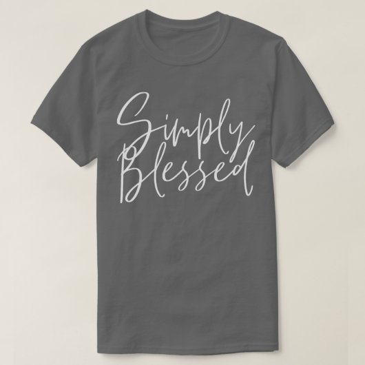Jesus Simply Blessed Jesus Christ T-shirt (Design voorkant)