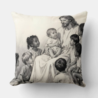 Jesus Sitting with Children Kussen