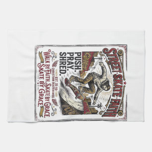 Jesus Skate Longboard T-shirt Christelijk Theedoek