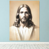 Jesus sketch 6 canvas afdruk (Insitu (Houten vloer))