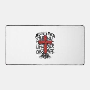 Jesus Slaat Oude Kruis Christelijke Streetwear Shi Bureaumat