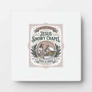 Jesus Sneeuwkapel Jezus Sneeuwkapel Christelijk Ge Fotoplaat