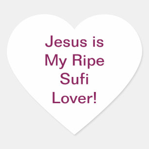 Jesus Soefi Minnaar Hankamer Artjunkhaus Kosmische Hart Sticker