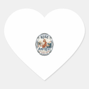 Jesus Sourdough Brood Gemeenschapsshirt Op geloof Hart Sticker