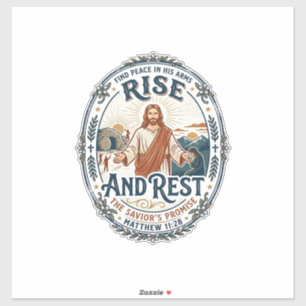 Jesus Sourdough Brood Gemeenschapsshirt Op geloof Sticker