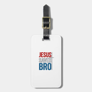 Jesus Spaart Bro Christelijke Typography T-Shirt O Bagagelabel