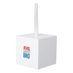 Jesus Spaart Bro Christelijke Typography T-Shirt O Kubus Ornament