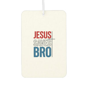 Jesus Spaart Bro Christelijke Typography T-Shirt O Luchtverfrisser
