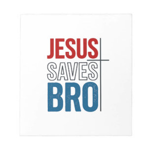 Jesus Spaart Bro Christelijke Typography T-Shirt O Notitieblok