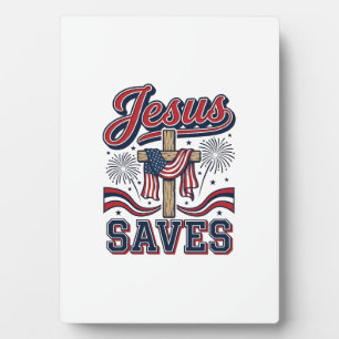 Jesus Spaart Patriottisch Christelijke Vintage T-s Fotoplaat
