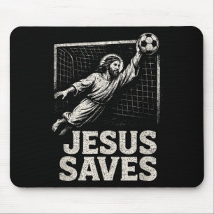 Jesus Spaart - Voetbal Keeper Christelijke Inspira Muismat