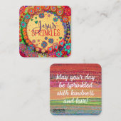 Jésus Sprinkles ~ Cartes de bonté d'inspirité (Devant / Derrière)