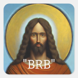 Jesus Square Sticker