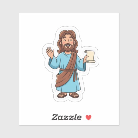 Jesus Sticker (Vel)