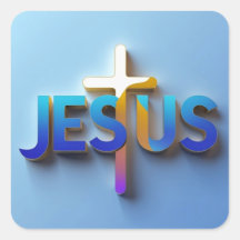 Jesus Sticker – Christelijk Faith Decal Ai design