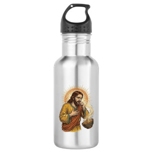 Jesus stikt in droge Tortilla Chip Kruimel Voedsel Waterfles