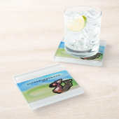 jesus stone glazen onderzetter (Schuin)