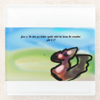 jesus stone glazen onderzetter