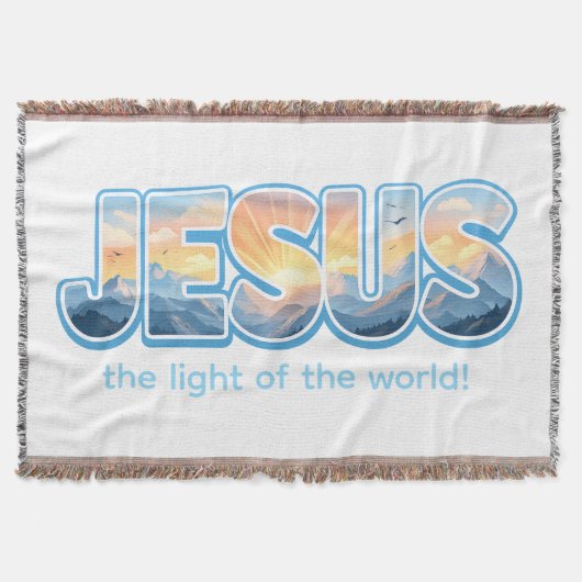 Jesus Sunrise Deken (Voorkant)