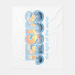 Jesus Sunrise Fleece Deken