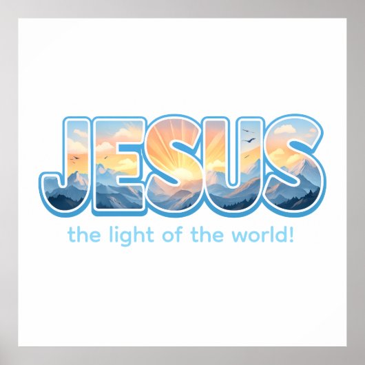 Jesus Sunrise Poster (Voorkant)