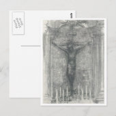 Jésus sur la croix - carte postale (Devant / Derrière)