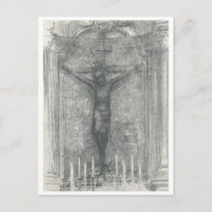 Jésus sur la croix - carte postale