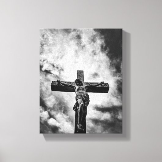 Jésus sur la Croix – Toile de Foi et de Rédemption (Recto)