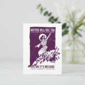 Jesus Surf Funny Quote Briefkaart (Staand voorkant)