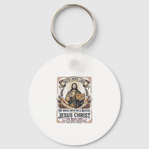 Jesus Surfen T-Shirt Inspirerend Geloof Sleutelhanger