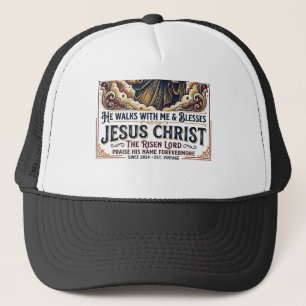 Jesus Surfen T-Shirt Inspirerend Geloof Trucker Pet